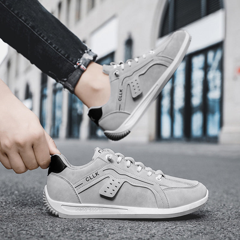 Fashion Skateboard Shoes Men Anti-skid Slip-on Flats Casual Lazy Shoes Outdoor Breathable Running Sports Sneakers Pi-Mart