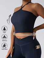 Crop Top With Built In Pads Sports Bras For Women - SJB-DIAMOND ELITES