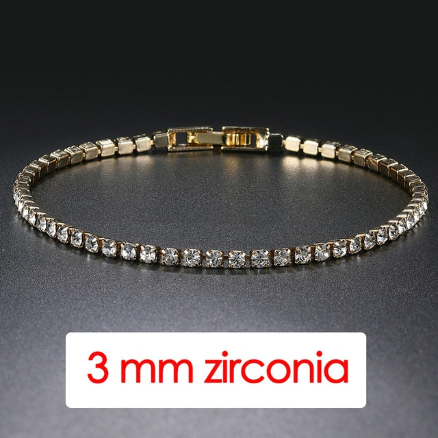 Iced Out Crystal Tennis Bracelet Pi-Mart