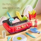 Children's Barbecue Table Toy Play House Color Changing Food Simulation Cooking Pi-Mart