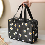 Mesh Cosmetic Bag, Small Daisy Beach Wash Bag, Travel Women's Simple Storage Bag, Go Out Portable Mesh Shower Tote Bag, - SJB-DIAMOND ELITES