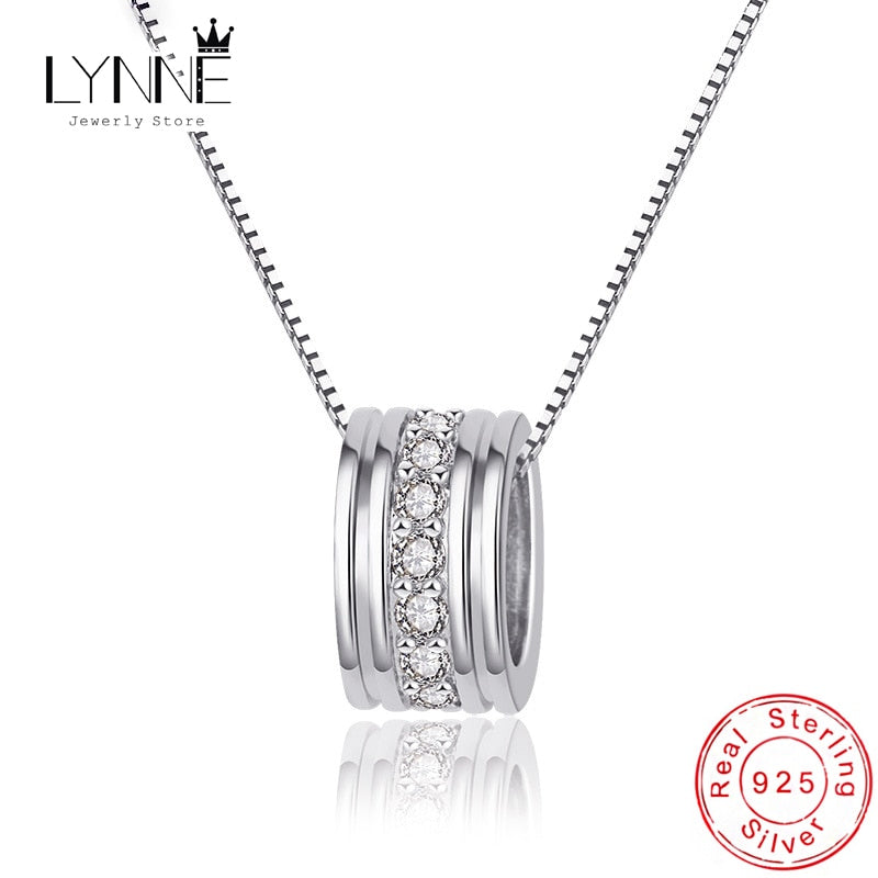 Rotatable Round Pendant Necklace Pi-Mart