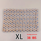 All-Season Dirt-Resistant Rectangular Pet Blanket - Comfortable Dog Paw Heart Print Pet Bed, 1pc Lootquake LLC