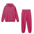 Women's Hoodie And Sweatpants White Sportswear Two-piece Suit Pi-Mart