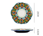 Underglaze Ceramic Tableware Bohemian Household Dishes Pi-Mart