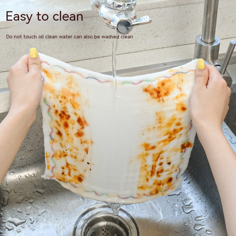 Rainbow Oleophobic Rag Dishwashing Pure Cotton Pi-Mart