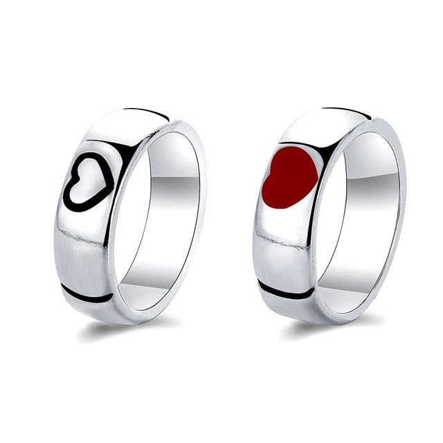 Heart-Shaped Couple Ring - SJB-DIAMOND ELITES
