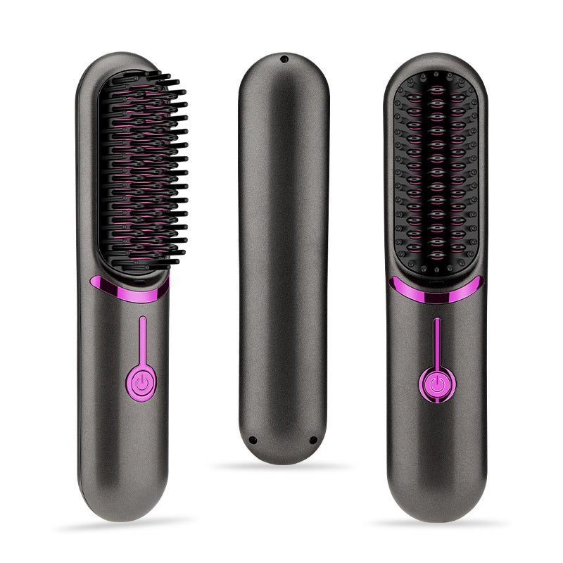 Wireless Straight Comb USB Charging Hairdressing Comb Rolls Pi-Mart