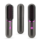 Wireless Straight Comb USB Charging Hairdressing Comb Rolls Pi-Mart