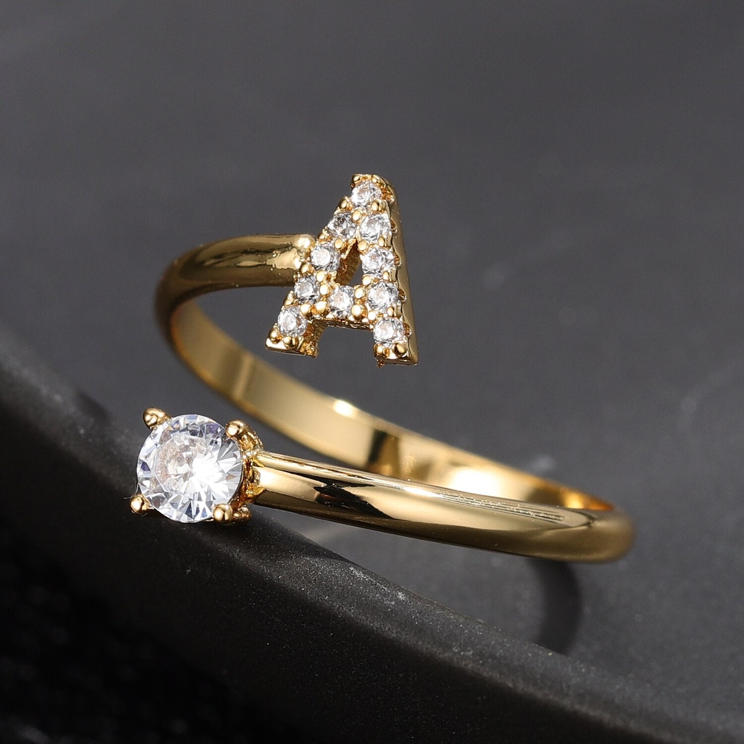 Adjustable Initial Letter Rings Pi-Mart