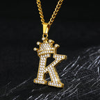 Zircon Alphabet Necklace - SJB-DIAMOND ELITES