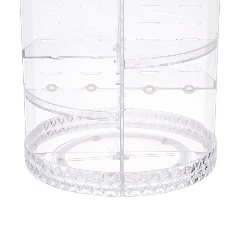 Diamond Pattern Cosmetic Storage Box 360 Rotating Storage Box Pi-Mart