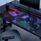 1pc Durable Gaming Mouse Pad with Stylish Geometric Design - Waterproof, Non-Slip, Washable Desk Mat for Keyboard, Sketchbook - Ideal Gift for Gamers, Office, and Study Accessories - Polyester Material No Battery Required Lootquake LLC