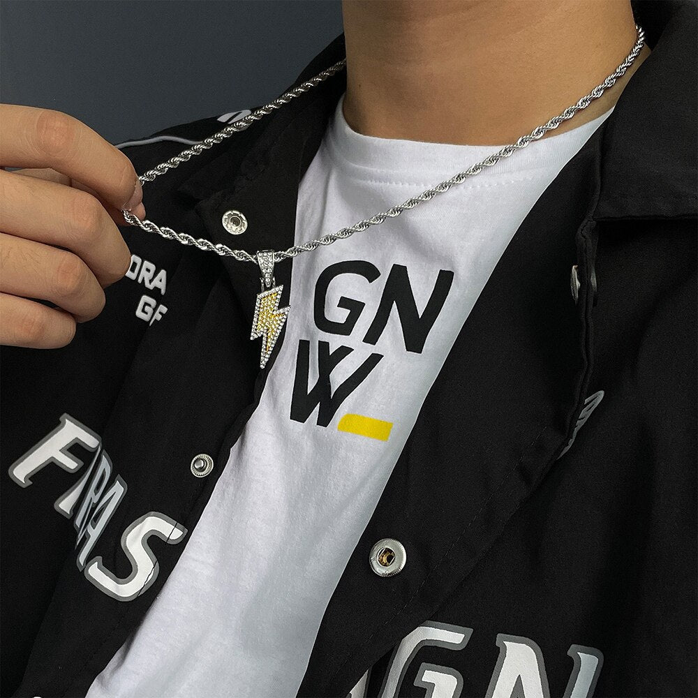 Lightning Pendant Necklace Pi-Mart