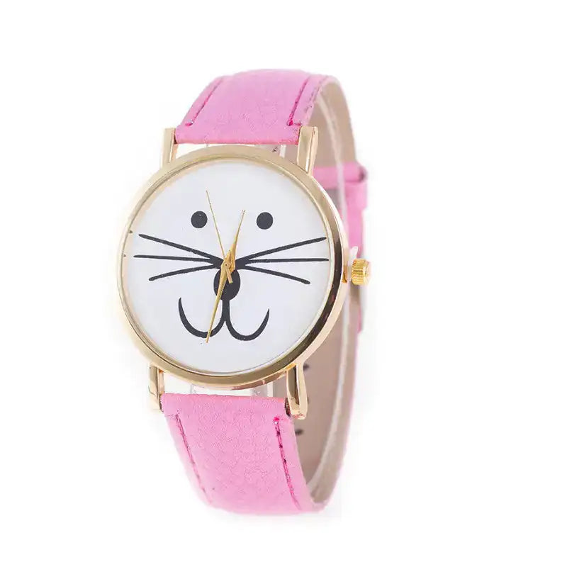 Mr. Whiskers Cat Watches 9 lives And 9 colors
