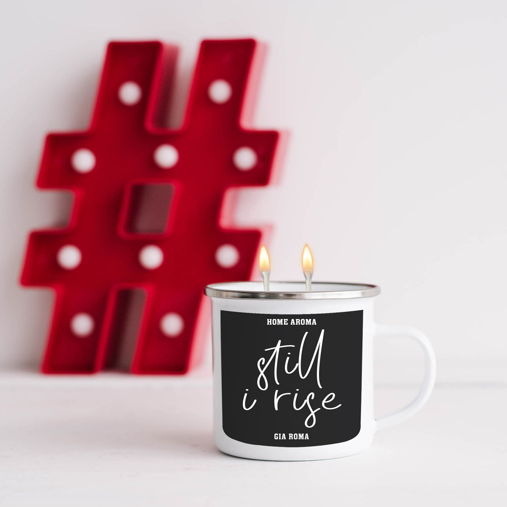 16oz Reusable Metal Candle Mug Scented Soy Candle Gift BandsCo Straps