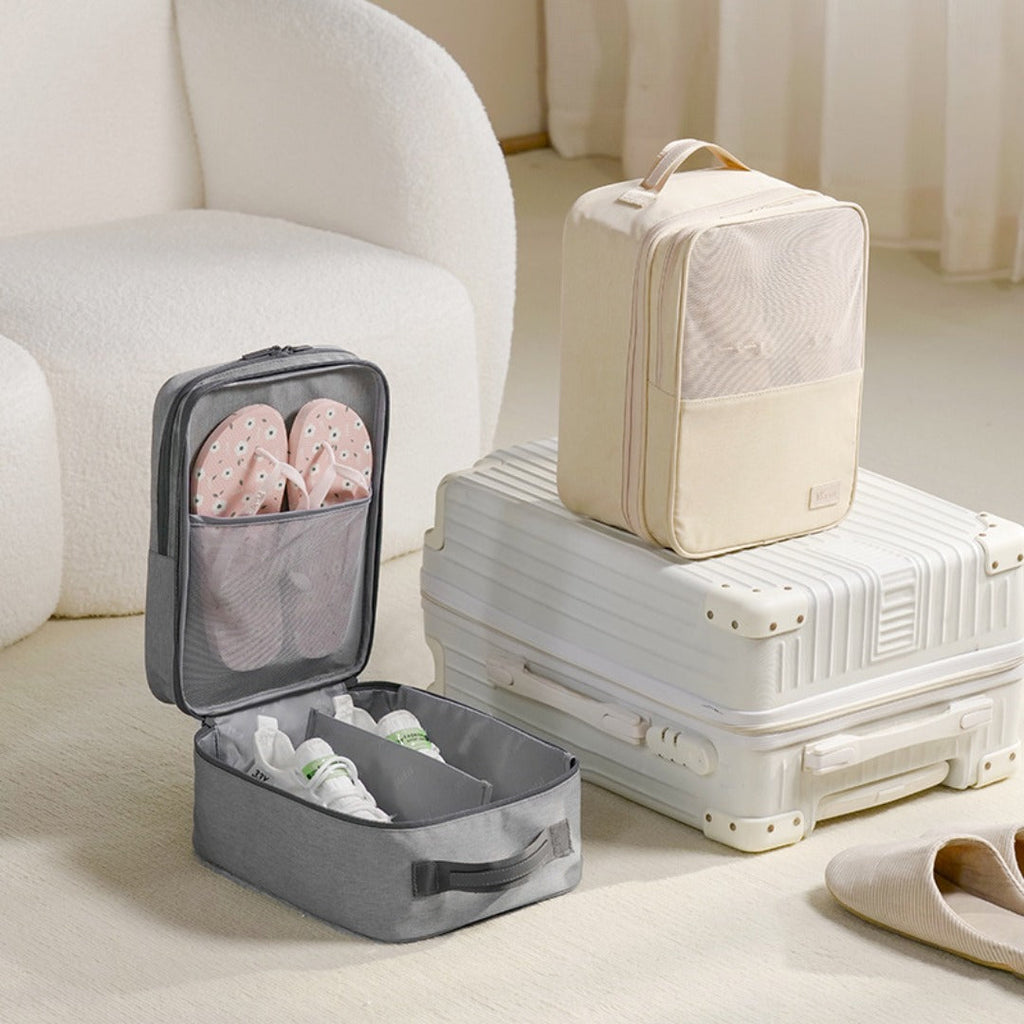 Shoe storage bag, anti-splashing thickened shoe box, travel storage shoe bag, can accommodate three pairs of shoe storage bag - SJB-DIAMOND ELITES