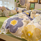 Washed Cotton Bed Sheet Quilt Cover Four-piece Set Pi-Mart