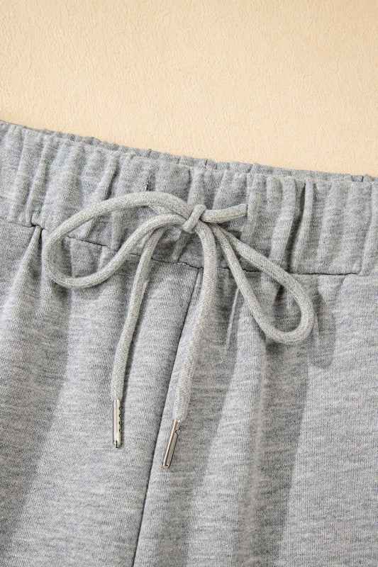 Varsity Stripe Pullover and Drawstring Pant Set THRIXINE