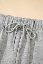 Varsity Stripe Pullover and Drawstring Pant Set THRIXINE