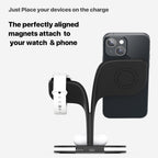 Phone Desktop Wireless Charger Watch Headphone Stand Pi-Mart