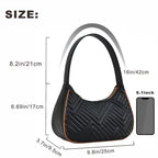 Quilted embroidered plaid armpit women's bags, women's hobo bags, small hobo bags for women, - SJB-DIAMOND ELITES