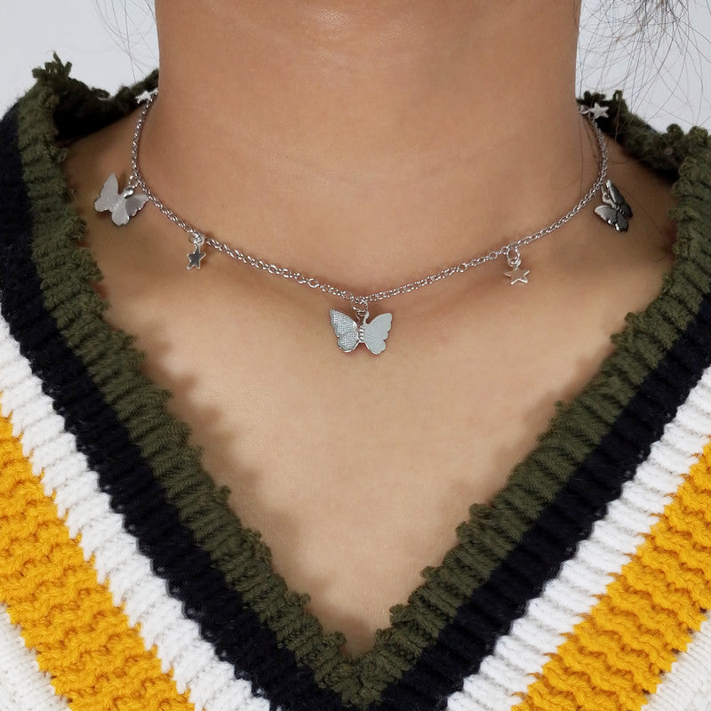 Pendant Butterfly Necklace - SJB-DIAMOND ELITES