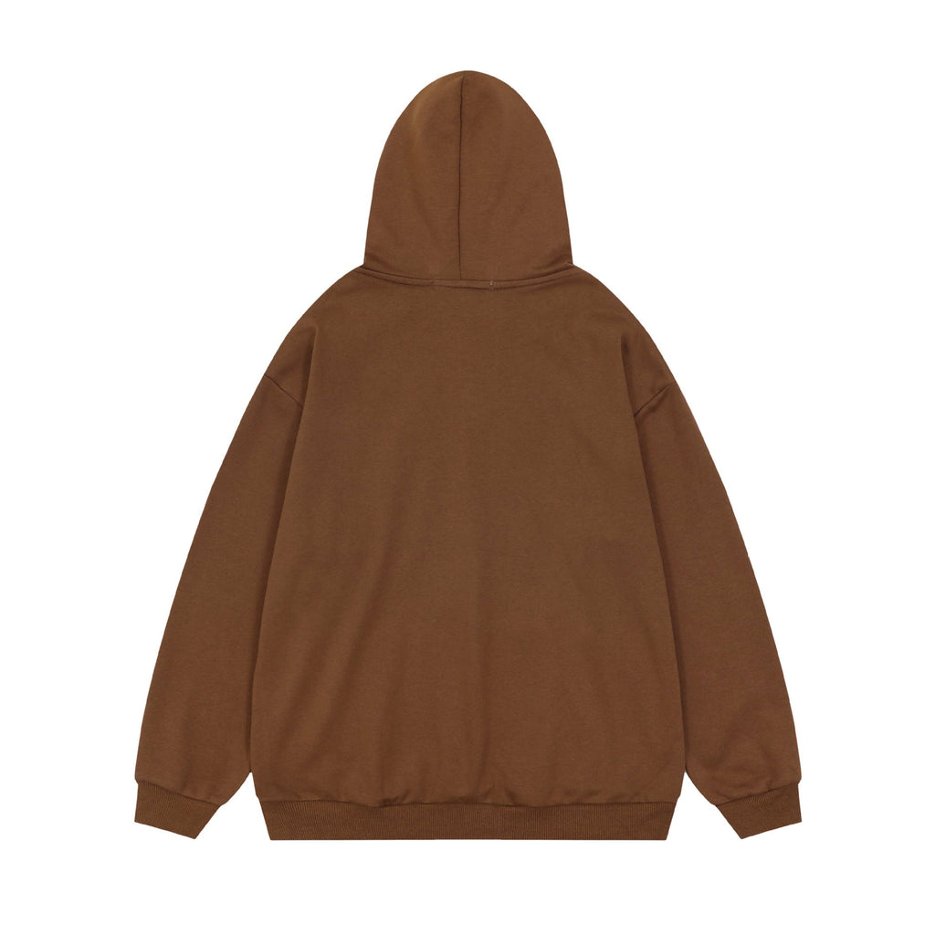 Unisex Hooded Printed Cardigan Hoodie Pi-Mart