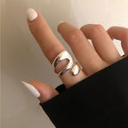Foxanry Sterling Silver Rings for Women Pi-Mart