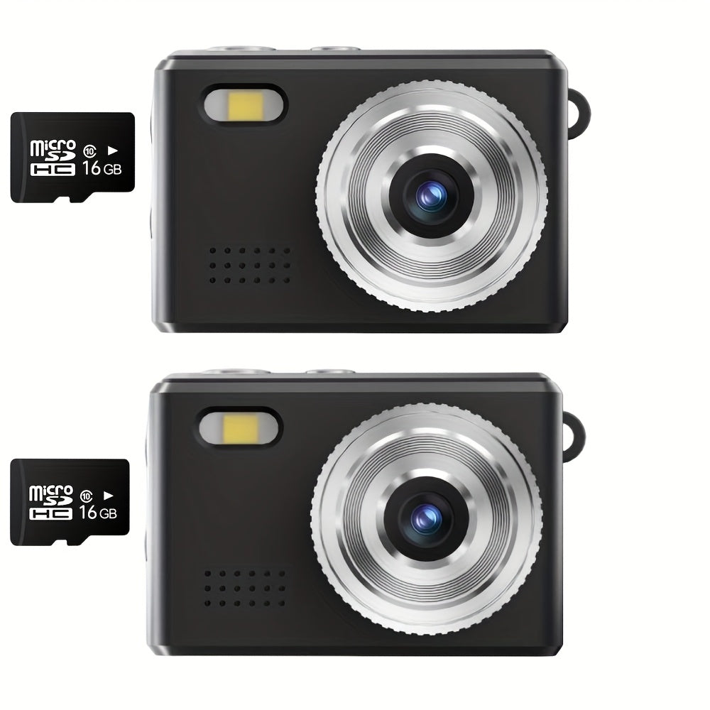 [Autofocus | 16x Zoom] 56MP Autofocus Mini Digital Camera, 16x Zoom | 2.8-inch Screen, 16GB SD Card, Shock-proof | Travel, Vlog, For Adults, Birthday Gifts For Friends And Beginners, Small Keychain Camera Lootquake LLC