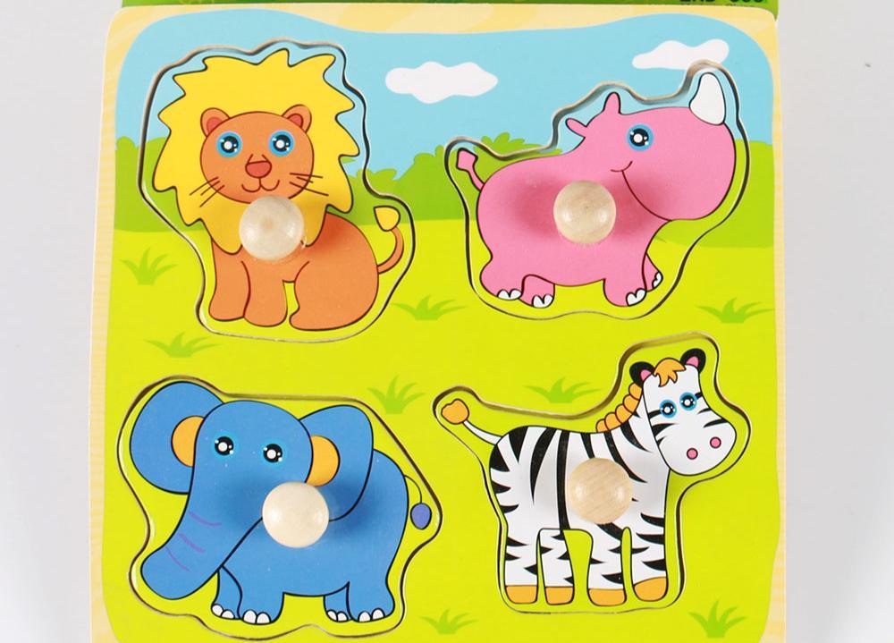 New Hand Grab Board Wooden Puzzle Toys for Children Cartoon Animal Fruit  Kids Baby Early Educational Learning Toy - SJB-DIAMOND ELITES