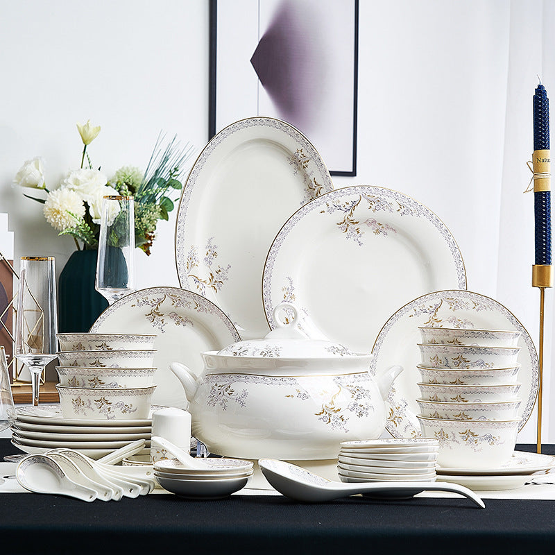 Ceramic Bowls And Saucers Set Bone China Bowls And Plates Pi-Mart