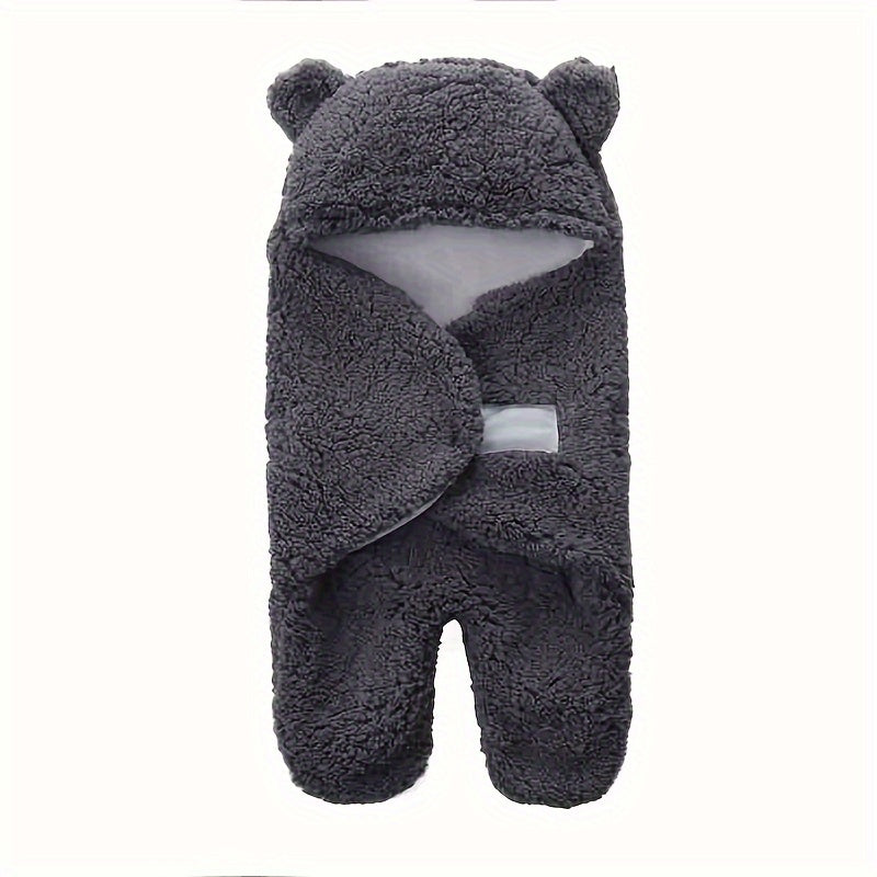 1pc Velvet Sleeping Bag, Cute Bear Shape Wrap Blanket, Christmas, Halloween, Thanksgiving Gift Lootquake LLC