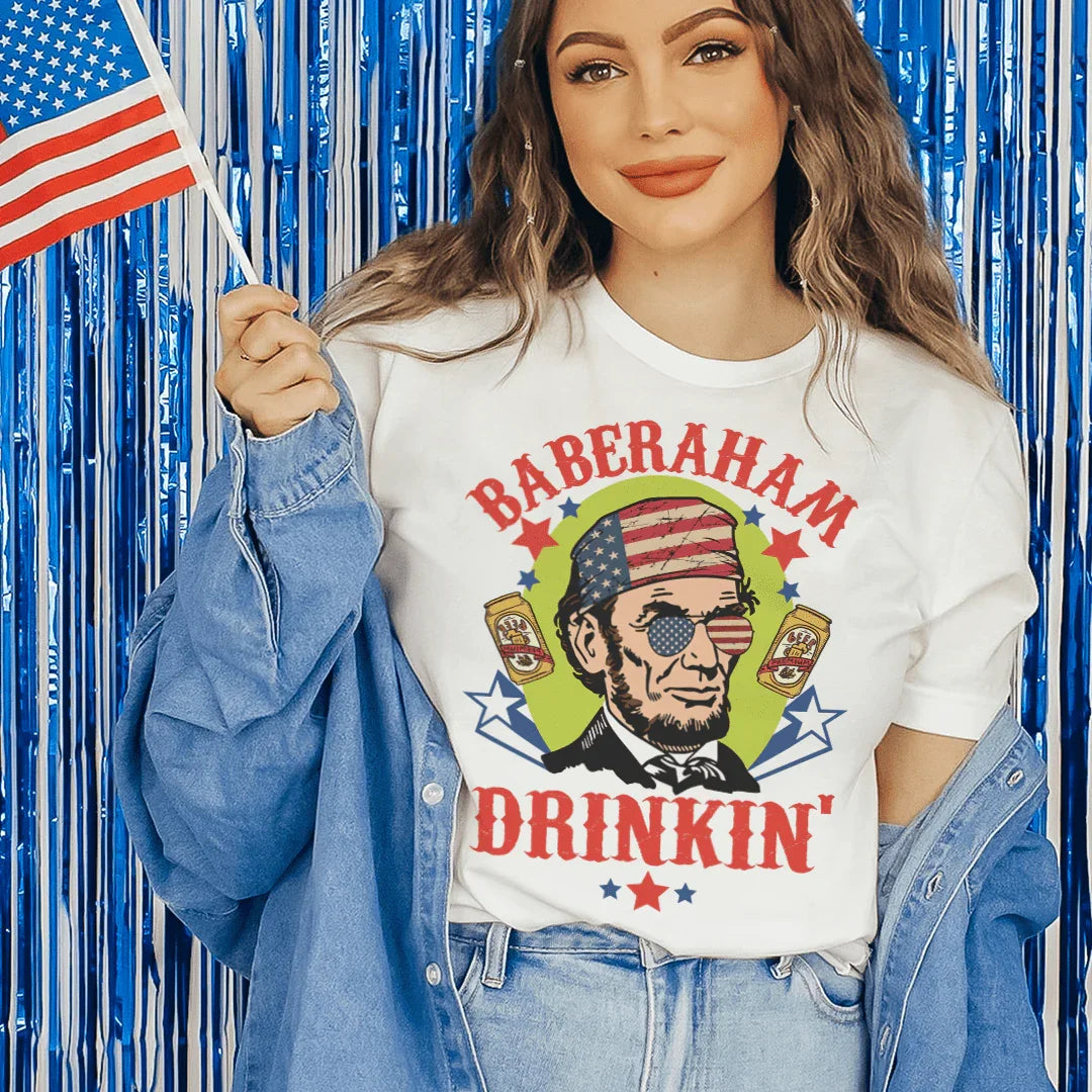 Baberaham Drinkin' Tee Peachy Sunday