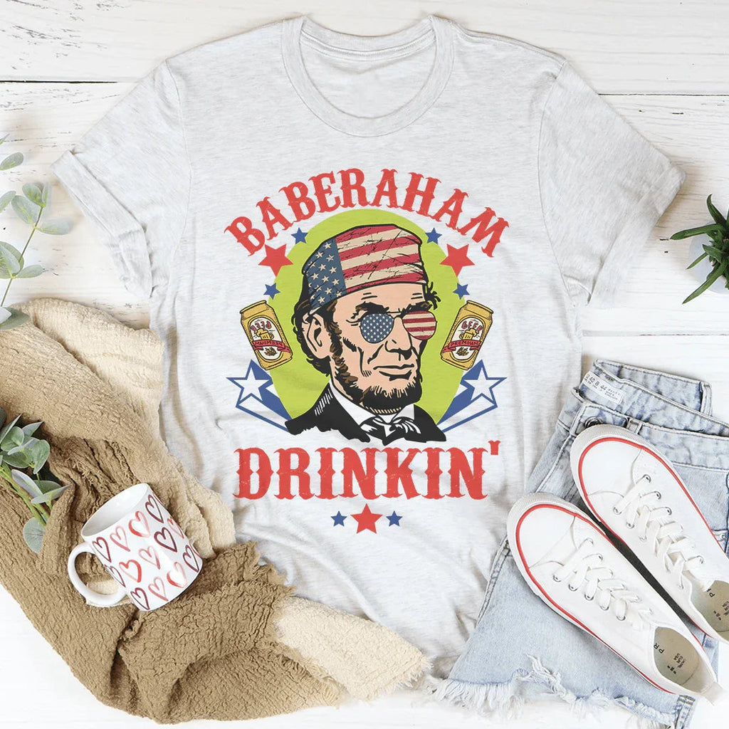 Baberaham Drinkin' Tee Peachy Sunday