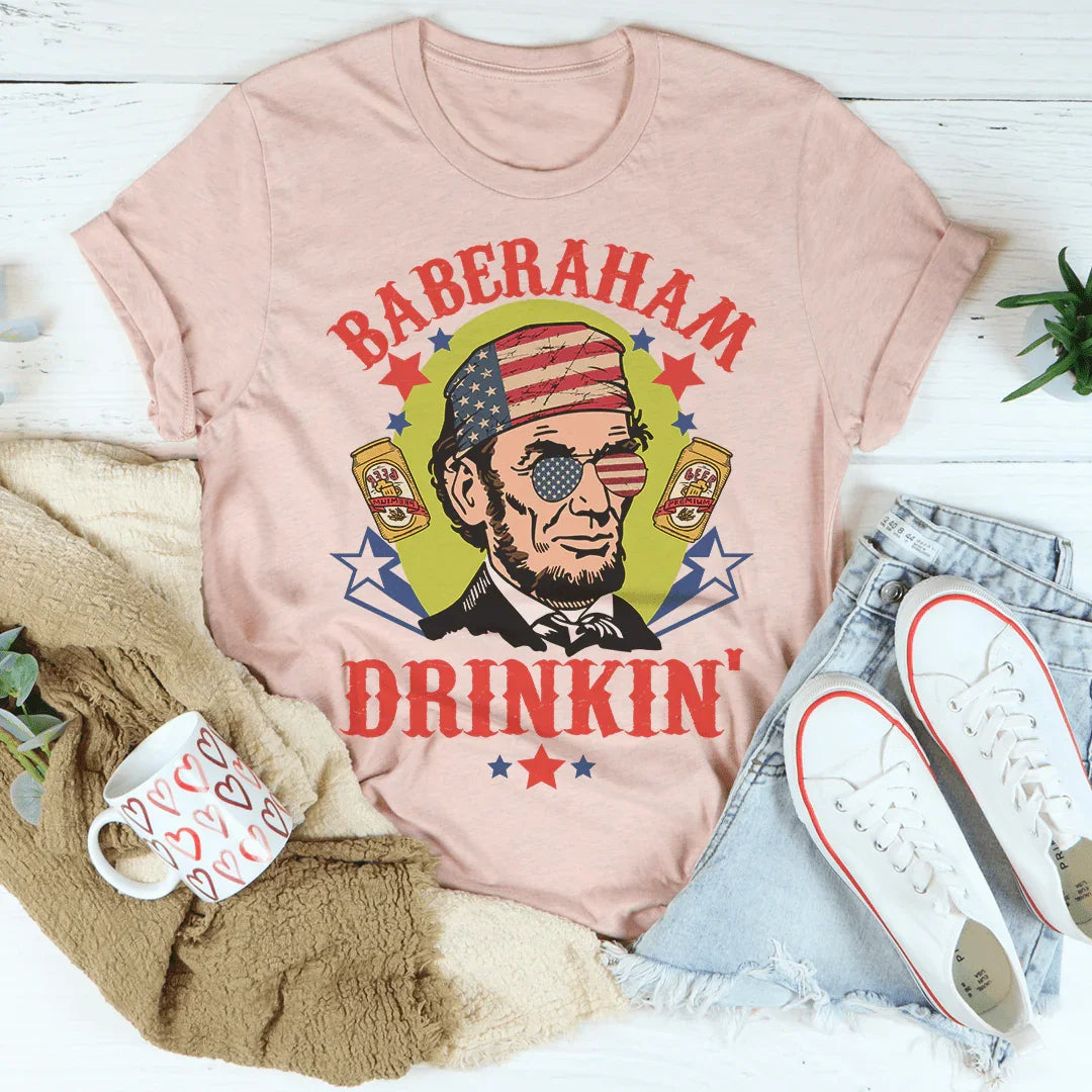 Baberaham Drinkin' Tee Peachy Sunday