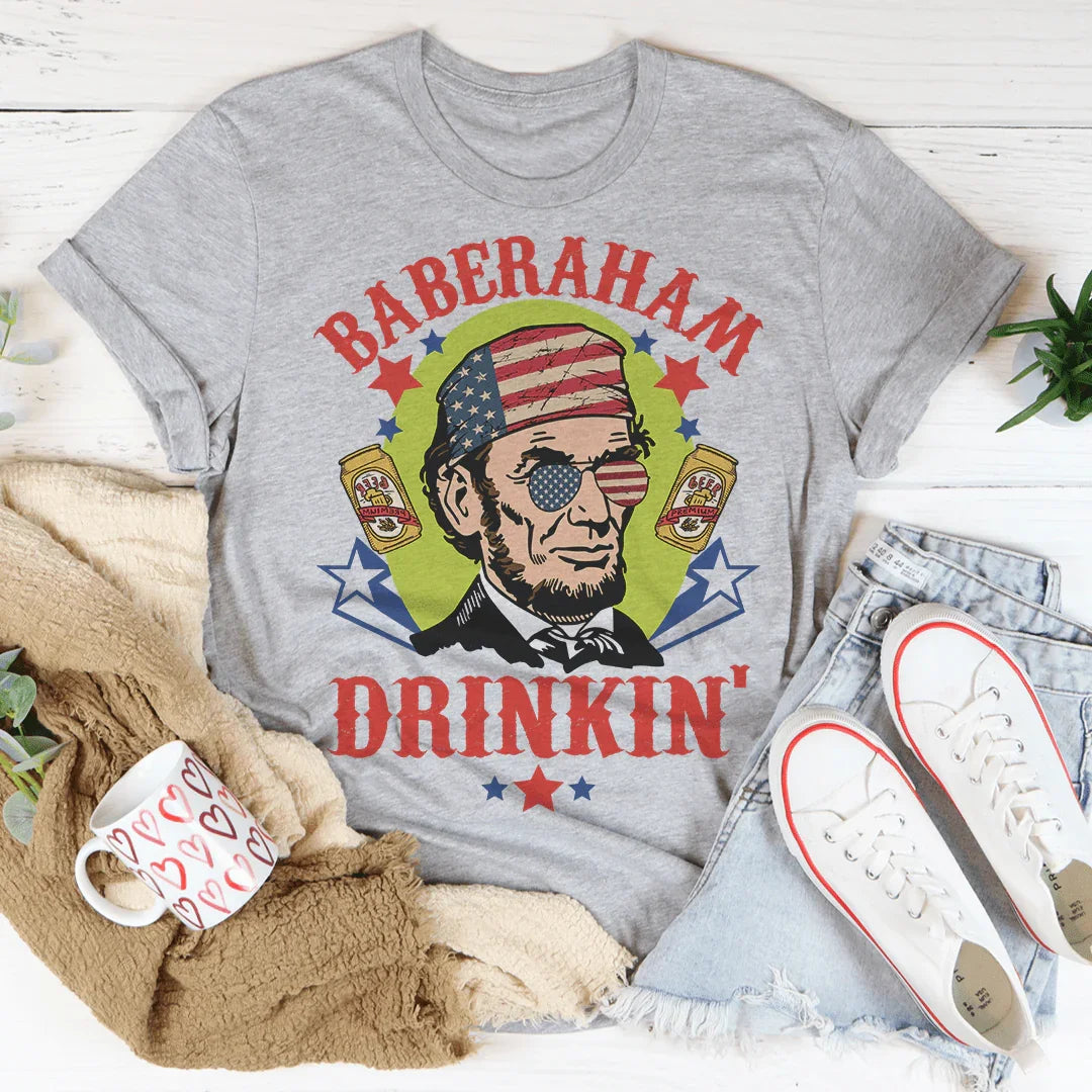 Baberaham Drinkin' Tee Peachy Sunday