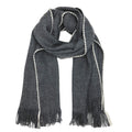 Baby Alpaca Scarf Charcoal - Unisex Soft Lightweight Luxury Winter Wrap BandsCo Straps