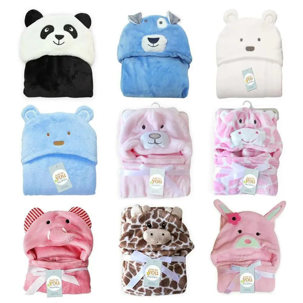 Baby Cartoon Hooded Towel Sleepwear Unique Soft Comfortable Bath Towel Elegant Babies Warm Indoor Cute Bathrobes Stevvex