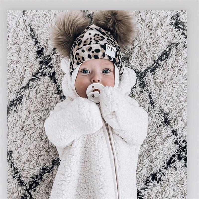 Baby Cotton Hat  Autumn Winter Children Scarf Hat Sets  Bowknot Ear Baby Girl Boy Warm Beanies Cap Neck Warmer Scarf Fleece Balaclava Hood Ski Mask Cold Weather Face Mask Neck Warmer Winter Nose Warmer Stevvex