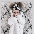Baby Cotton Hat  Autumn Winter Children Scarf Hat Sets  Bowknot Ear Baby Girl Boy Warm Beanies Cap Neck Warmer Scarf Fleece Balaclava Hood Ski Mask Cold Weather Face Mask Neck Warmer Winter Nose Warmer Stevvex