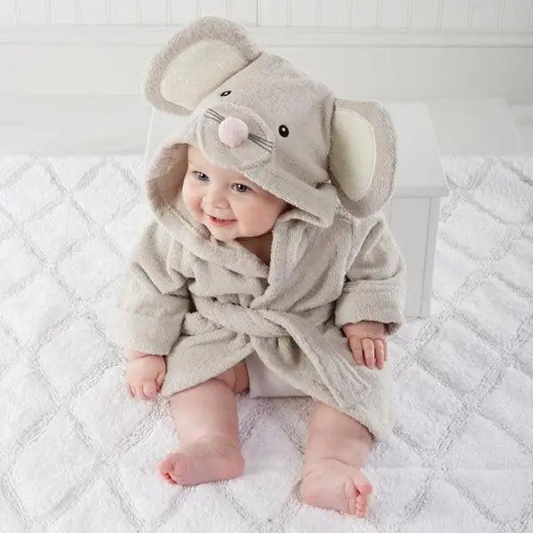 Baby Cute Mini Cartoon Bathrobes Soft Comfortable Bathrobe Warm Bath Towel For Babies Infants Beach Indoor Towel Durable Blankets Stevvex