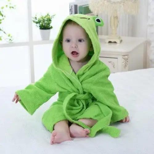 Baby Cute Mini Cartoon Bathrobes Soft Comfortable Bathrobe Warm Bath Towel For Babies Infants Beach Indoor Towel Durable Blankets Stevvex