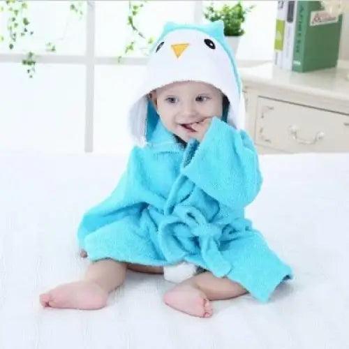 Baby Cute Mini Cartoon Bathrobes Soft Comfortable Bathrobe Warm Bath Towel For Babies Infants Beach Indoor Towel Durable Blankets Stevvex