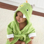 Baby Cute Mini Cartoon Bathrobes Soft Comfortable Bathrobe Warm Bath Towel For Babies Infants Beach Indoor Towel Durable Blankets Stevvex