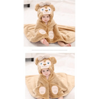 Baby Cute Princess Pink Cartoon Soft Bath Towels For Babies Unique Design Baby Hooded Bathrobe Towels For Infant And Toddler Stevvex