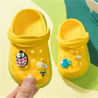 Baby Hole Shoes Summer New Children Nice Non-Slip Soft Floor Boys Girls Beach Sandals Clogs for Boys and Girls Non-Slip Breathable Kids Clogs Garden High Elasticity Kids Sandals Indoor Outdoor Waterproof Beach Sandals Stevvex