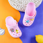 Baby Hole Shoes Summer New Children Nice Non-Slip Soft Floor Boys Girls Beach Sandals Clogs for Boys and Girls Non-Slip Breathable Kids Clogs Garden High Elasticity Kids Sandals Indoor Outdoor Waterproof Beach Sandals Stevvex