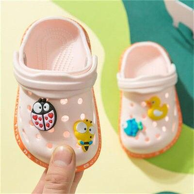 Baby Hole Shoes Summer New Children Nice Non-Slip Soft Floor Boys Girls Beach Sandals Clogs for Boys and Girls Non-Slip Breathable Kids Clogs Garden High Elasticity Kids Sandals Indoor Outdoor Waterproof Beach Sandals Stevvex