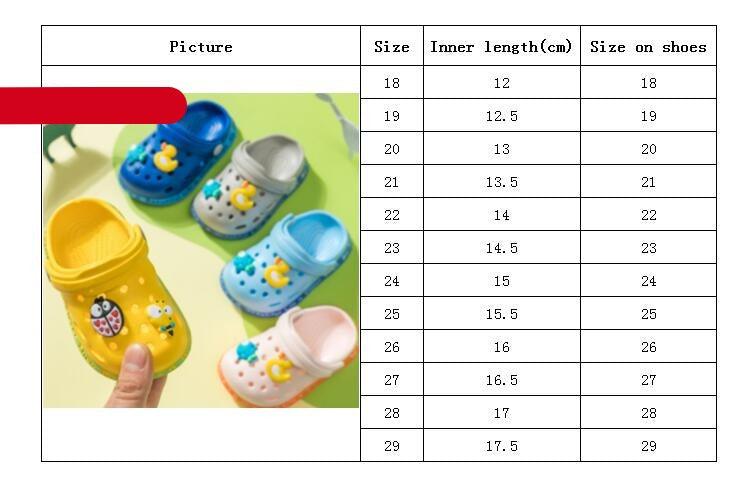 Baby Hole Shoes Summer New Children Nice Non-Slip Soft Floor Boys Girls Beach Sandals Clogs for Boys and Girls Non-Slip Breathable Kids Clogs Garden High Elasticity Kids Sandals Indoor Outdoor Waterproof Beach Sandals Stevvex